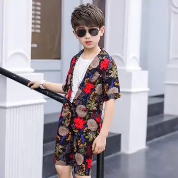

Summer 2020 Baby Boy Clothes V-neck Collar t-shirt+Short Pant Outfits Kids Clothing Set Fashion Casual New Kids Clothes Boys Set