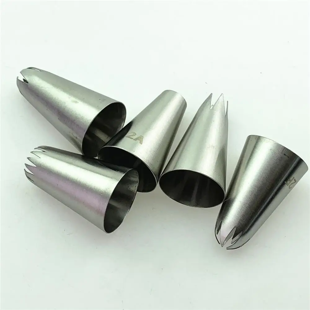 

Medium 5-piece Set Decorating 5pcs Cream Cake Tool Baking Tools To Make Cake Cream Table Flower Sugar Round Mouth