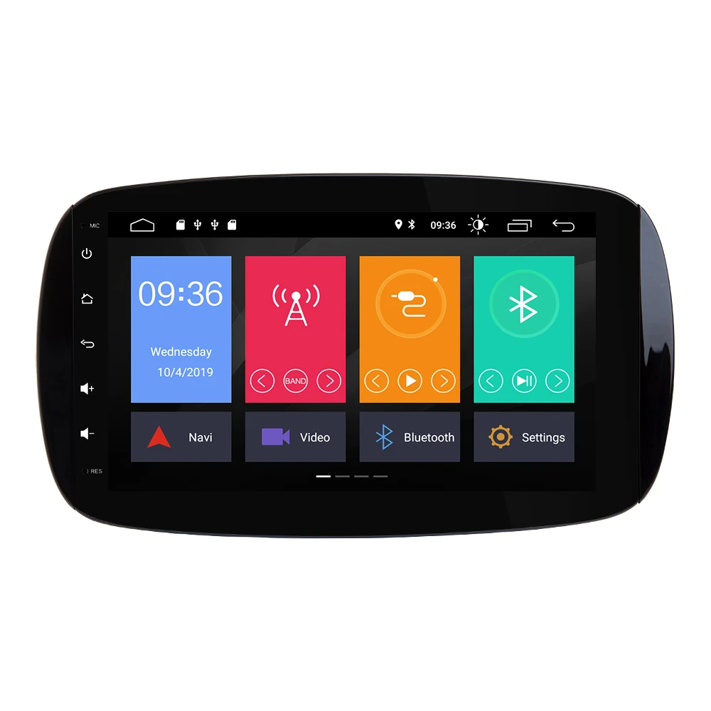 Sale Autoradio 1 din Android 9.0 Car DVD Player For Mercedes/Benz Smart Fortwo 2015 2016 2017 GPS Navi Head Unit  DSP Stereo 3G 4G BT 1