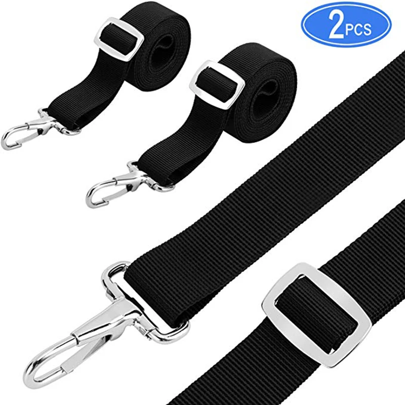 

Kohree 2 Pcs Bimini Top Straps Boat Strap Awning Straps Marine Webbing Straps Adjustable with Loops Snap Hooks 28 ~60 In
