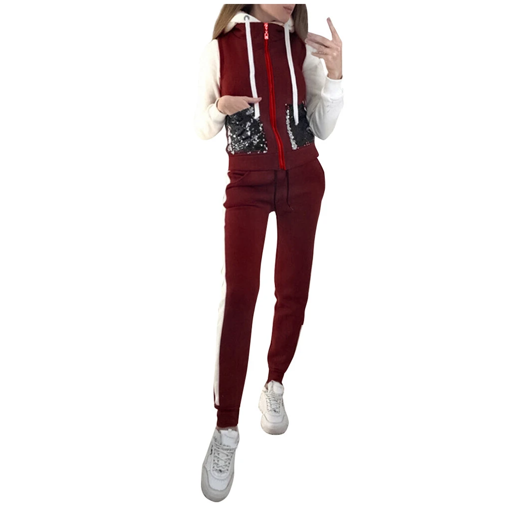 FREE OSTRICH Autumn And Winter 2019 New Fashion Women Suit Warm Tracksuits Casual Sets Fleece Sweatshirt Three Pieces Set 1121