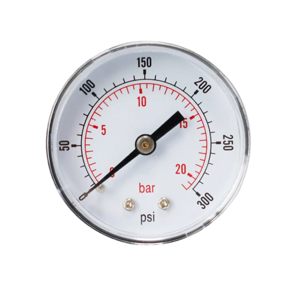 0-15psi 0-1bar осевой манометр барометр Циферблат Манометр 1/8 BSPT для воздуха Вода Нефть Газ