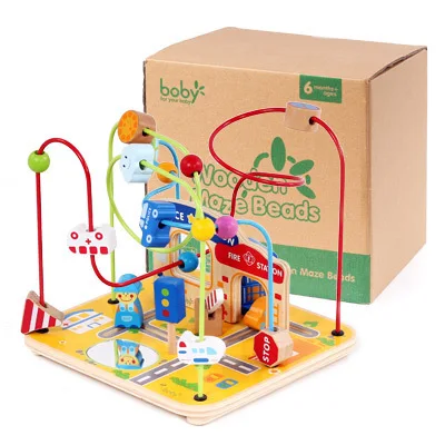 

Boby Large Size City Scenario Bead-stringing Toy 1-2-3-Year-Old GIRL'S And BOY'S Children Educational Force Early Childhood Baby