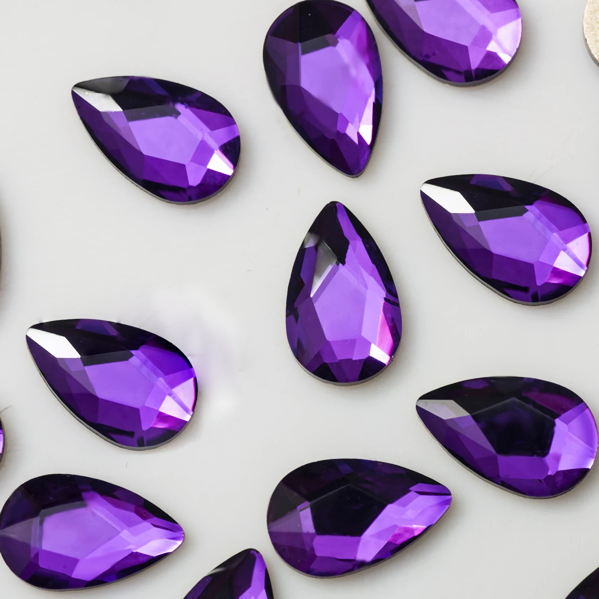 5x8mm 100pcs Flatback Colorful Drop Nail Rhinestones For Nails Art Crystal Glass Stone Manicure 3D Shiny Garment Decorations nail art rhinestones rhinestone accessories rhinestones beads glass rhinestones rhinestone crystals nail art accessories glass crystals