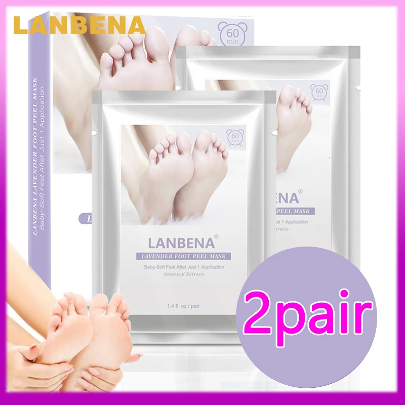 LANBENA 2 шт. педикюрные носки для удаления омертвевшей кожи на каблуках |