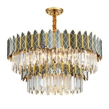 

New design crystal chandelier indoor lights chandeliers LED Gold Round decoration lightin