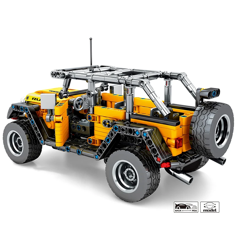 

601PCS Jeeped Wrangler Advanturer Set Building Block Fit Legoing Technic SUV Bricks DIY Toy Birthday Gift For Children Boys Kids