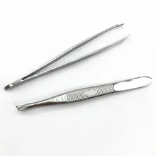 Prucking Eye Пинцет маленькие брови выщипывание однотонный топ косой рот Пинцет клип щипцы для бровей Pull борода пинцет