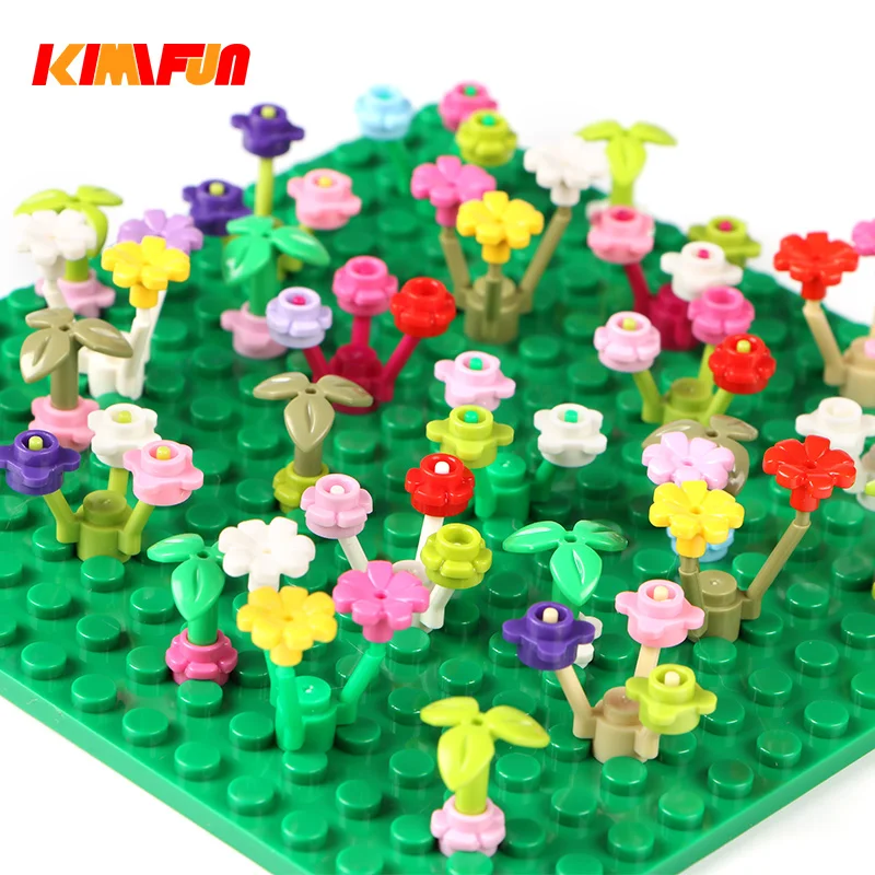 50gPACKBuildingBlockFlowersPlants3741PetalBranchClover33291