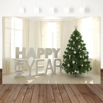 

Christmas Photography Background Christmas Tree Happy New Year Backdrop Decoration Props Banner For Photo Studio