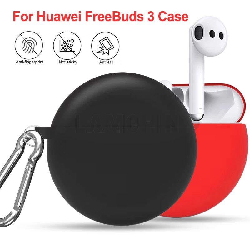 Модный чехол для Freebuds 3 Bluetooth, чехол для наушников, силиконовый чехол, чехол для huawei Freebuds 3, чехол с крючком