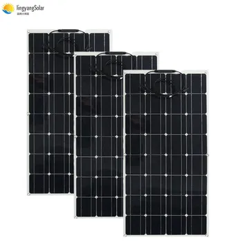 400W solar panel equal 4pcs 100w solar panel Mono solar cell 100W solar panel 12v solar charger for RV home boat 200w 300w 2