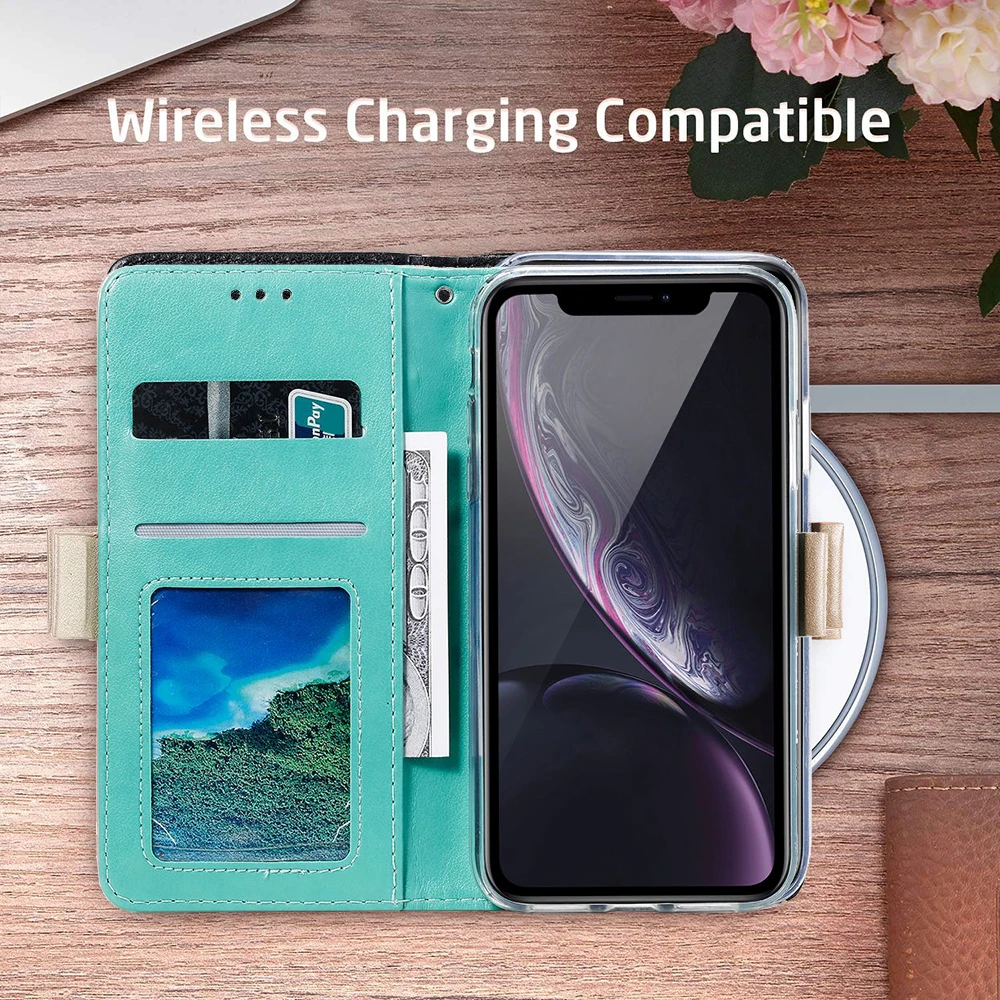 LAPOPNUT для IPhone 11 Pro Xr X Xs Max Матовый кожаный чехол-кошелек женский флип-держатель для карт бампер чехол для Apple 7 Plus 8 6S 6