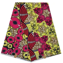 Африканская Анкара настоящий воск хлопок ткань Pagnes высокое качество мягкий батик воск Ткань 6 ярдов/шт Для Вытирания платья