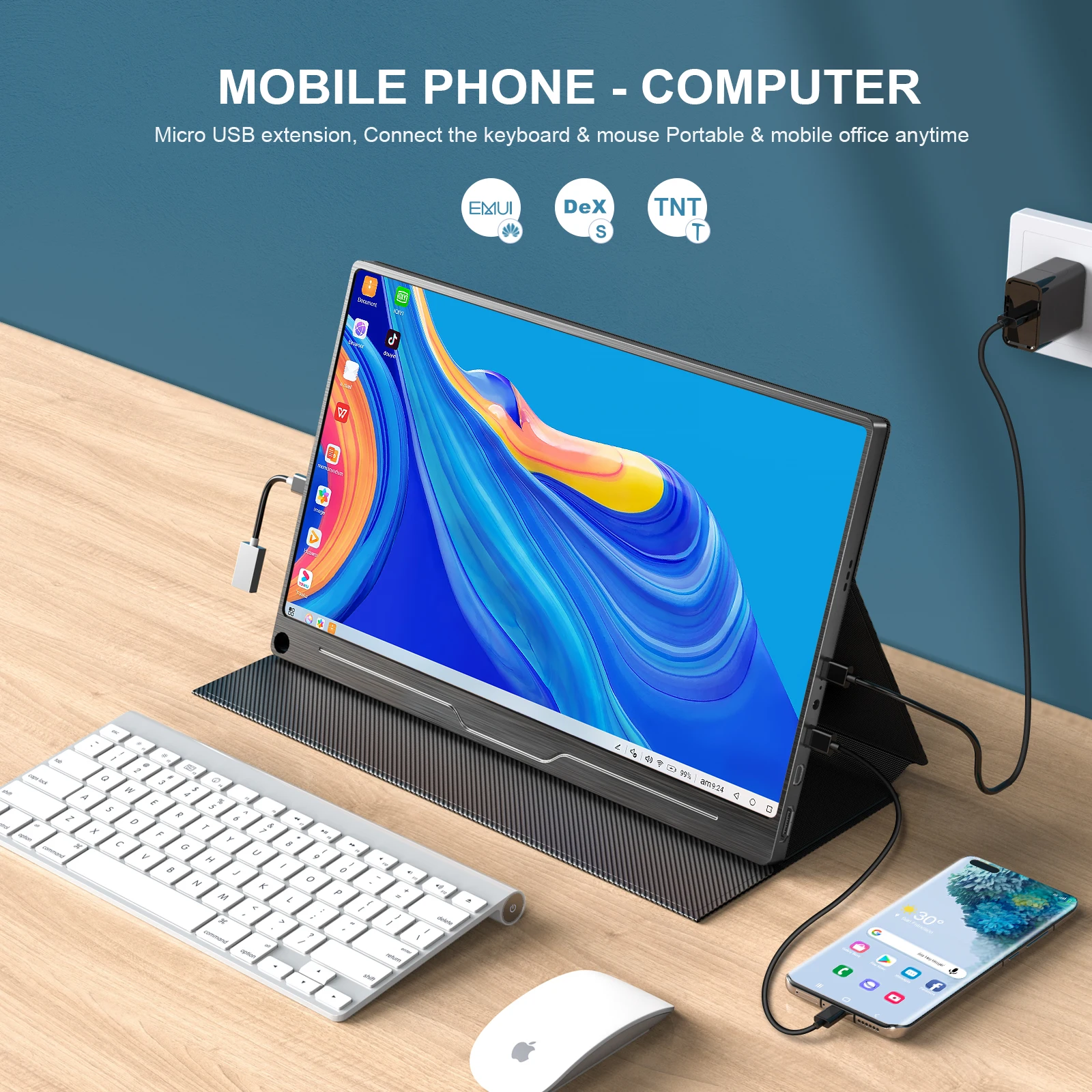 UPERFECT ޴ , USB C  ° ȭ ۵, Ｚ DEX ȭ PS4 XBOX ġ, 4K 3840*2160 UHD ÷, 17.3 ġ