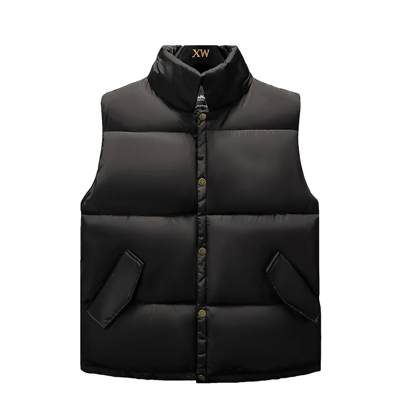 

Men's Sleeveless Vest Homme autumn Winter Casual Coats Male Cotton-Padded Thickening Vest Men Waistcoat Plus Size 3XL 4XL 5XL