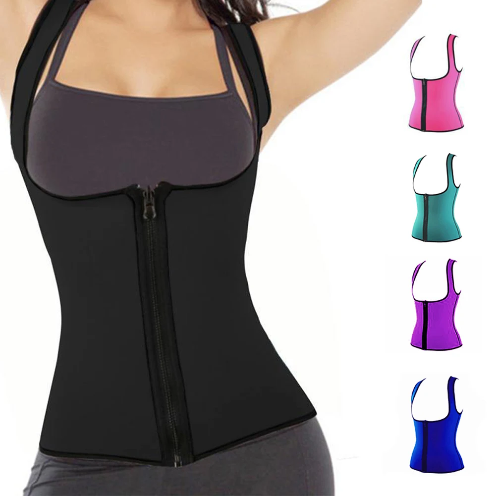

New arrival Professional Women Sweat Slimming Vest Neoprene Body Shaper Waist Trainer Belly Fat Burning Weight Loss Corset