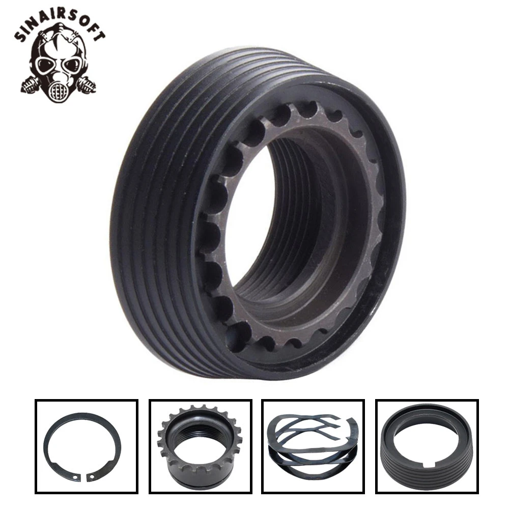 Тактическая алюминиевая прямая рельсовая система Handguard Delta Ring сборка бочка гайка