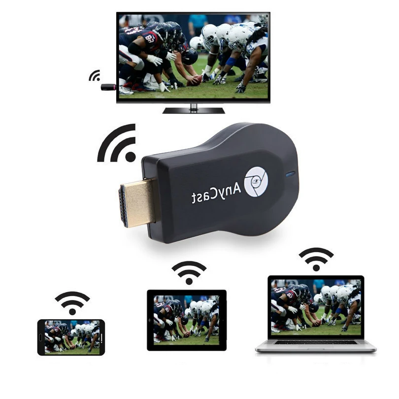 Anycast M2 Plus беспроводной HDMI медиа Видео Wi-Fi приемник адаптер Android tv Stick DLNA AirPlay Miracast 1080P дисплей