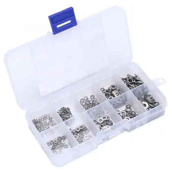 

Spacer 500pcs M1.6 M2 M2.5 M3 M4 Stainless Steel Flat Washer & Spring Gasket Kit Circlips