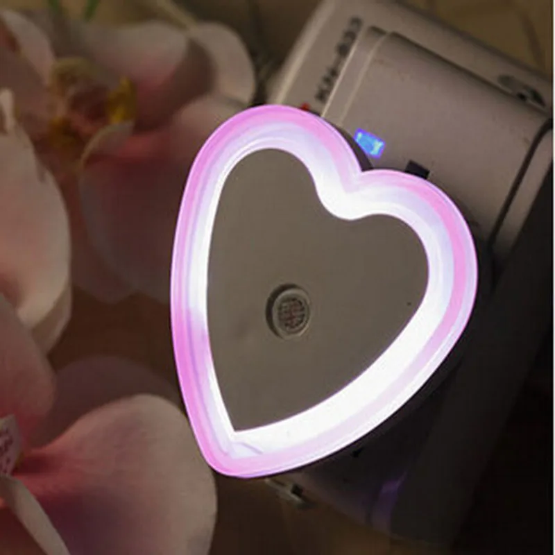 EU/UK/US Plug LED Night Light Mini Square and Round Light Sensor Control 110V 220V Lamp for Children Living Room Bedroom Light unicorn night light Night Lights