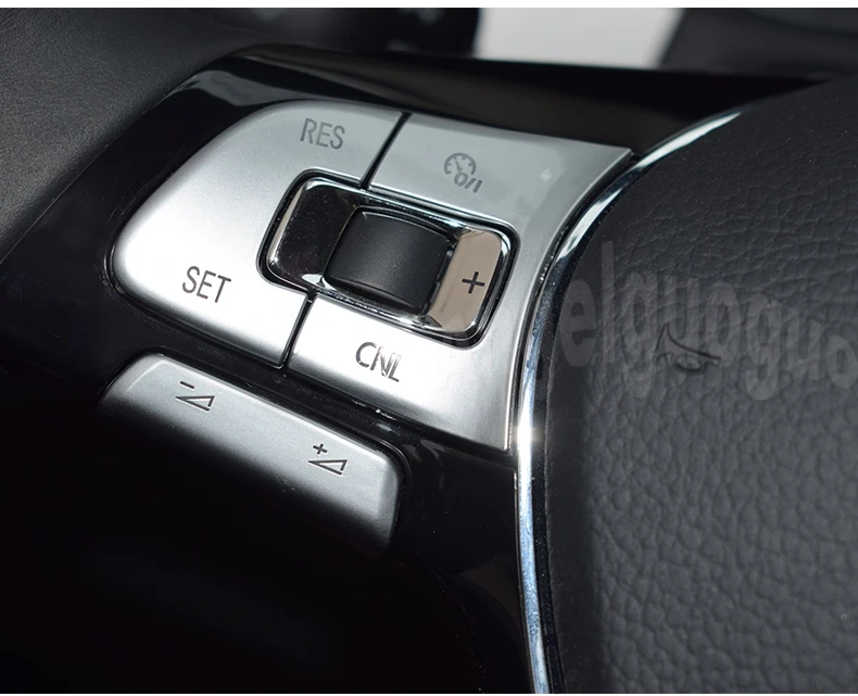 For volkswagen passat B8 Variant Alltrack GOLF MK7 Chrome Car Steering Wheel Button Knob Trim Cover Sticker