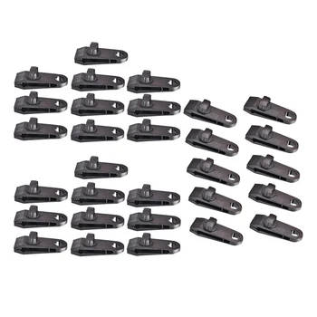 

30x Heavy Duty Tarp Clips ,Multi-Purpose Awning Clamps Set with Strong Lock Grip for Holding Up Tarp, Canopy, Sun Shade