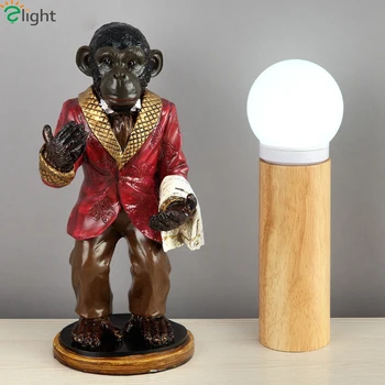 

E14 Led Table Lamp Simple Waiter Model Loft Bar Led Table Lights Novelty Led Table Lighting Light Fixtures Creative Resin Modern