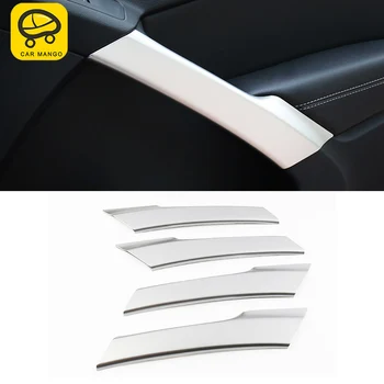 

CARMANGO for VW Volkswagen Tiguan 2010-2016 Car Door Armrest Handle Pad Chrome Cover Trim Frame Sticker Interior Accessories