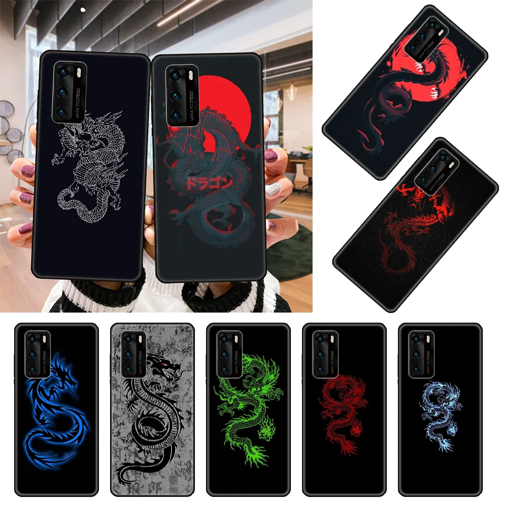 Чехол для телефона Huawei P40 P30 P20 P10 Lite P Smart Z Pro черный чехол Etui роскошная Prime 3D задняя