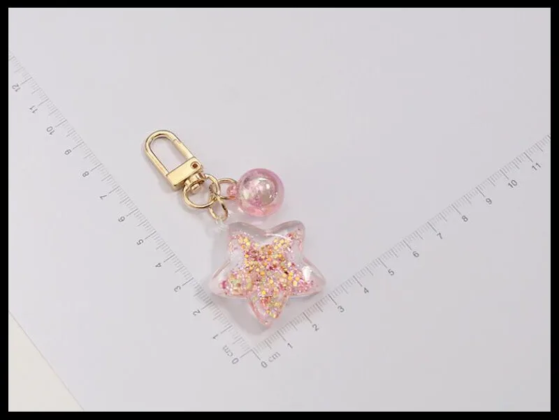 X764 水晶闪粉五角星 3