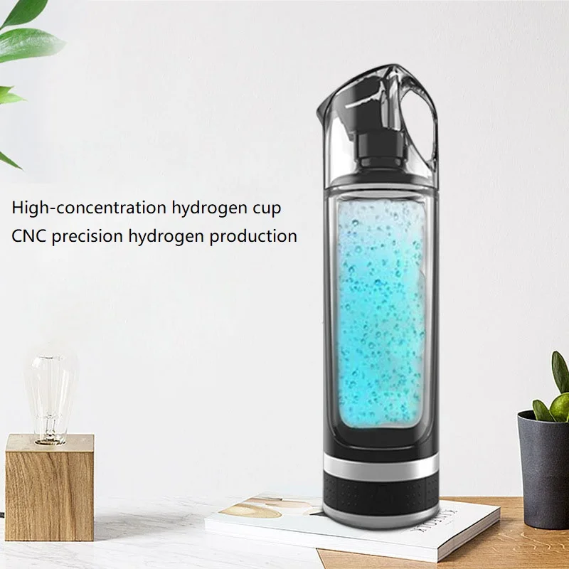 

Healthy Anti-Aging Hydrogen Rich Water Bottle Generator 500ML LED Display Hydrogen Rich Water Maker Ionizer with Hrain Hole