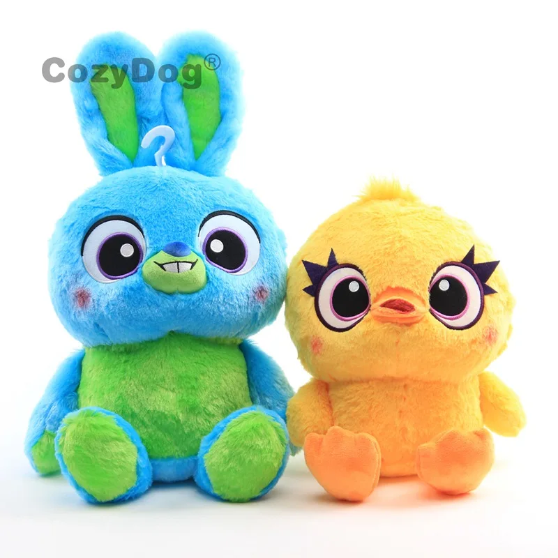 

35cm Story 4 plush doll toys Blue Rabbit Bunny and Yellow Duck Ducky plush toys stuffed animals toys Pillow Children gift