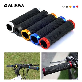 

1 Pair Bicycle Grips With Lock Rubber and Aluminium Alloy Non-Slip Straight Type Road Handle Bike bicycles Parts Bmx MTB Cuffs