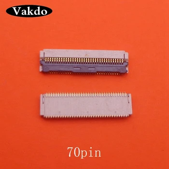 

10pcs/lot LCD Display screen FPC connector socket For Samsung Galaxy Tab S 10.5 T800 T801 T805 T805C plug logic on board 70pin