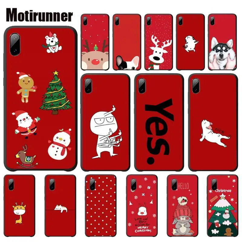 Мягкий силиконовый чехол Motirunner Merry Christmas для IPhone 6s 6 7 8 Plus X XS XR 11 PRO Max Se2020 аксессуары