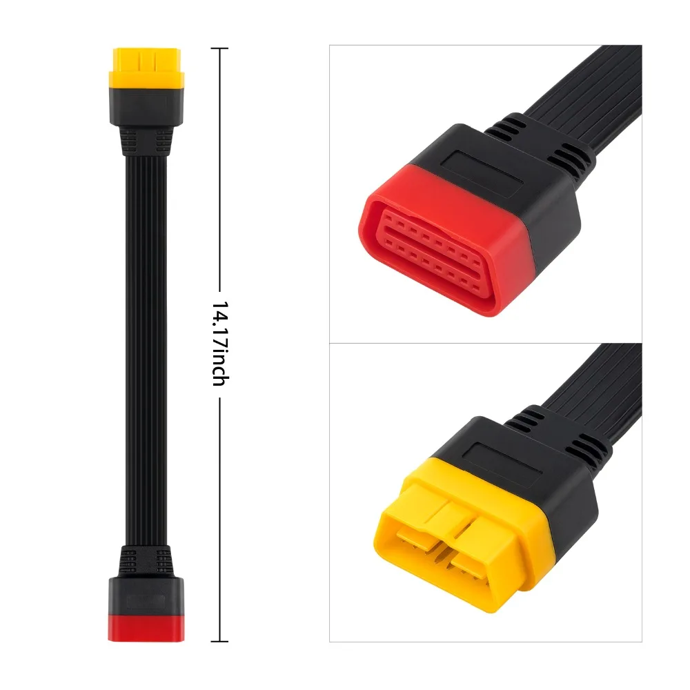 motorcycle oil temperature gauge OBDII Extension cable 16 Pin Male To Female for thinkdiag Easydiag BD2 Connector 16Pin diagnostic tool ELM327 OBD2 Cable engine temperature gauges