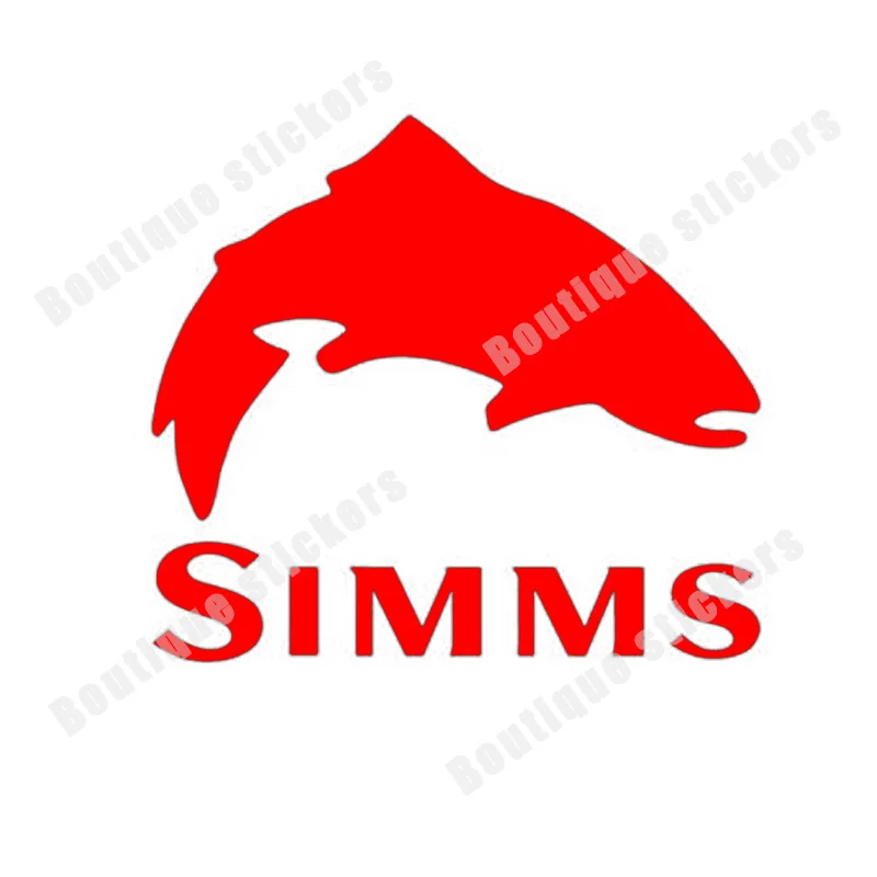 Simms Fishing Outdoor Sports Trout Vinyl Decal Sticker Car Window