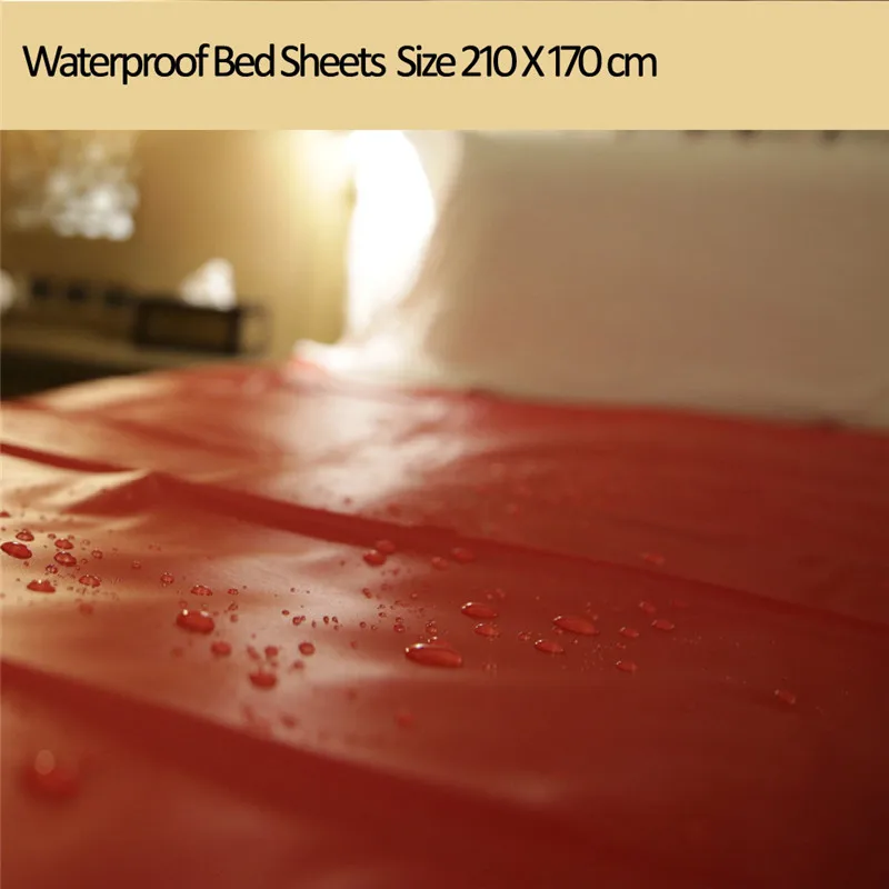 Size 210 X 170cm Red Массажный спа s-e-x водонепроницаемые простыни матрас из ПВХ крышка нет аллергии также может предотвратить старым людям и детям мочить кровать - Цвет: Size 210 X 170cm Red