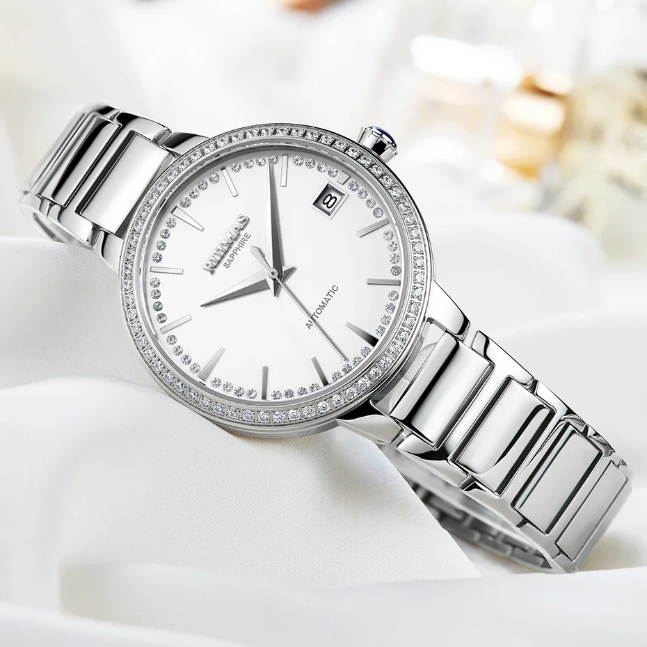 Модные роскошные женские механические часы из нержавеющей стали, женские наручные часы, автоматические часы, женские часы, часы Montre Femme