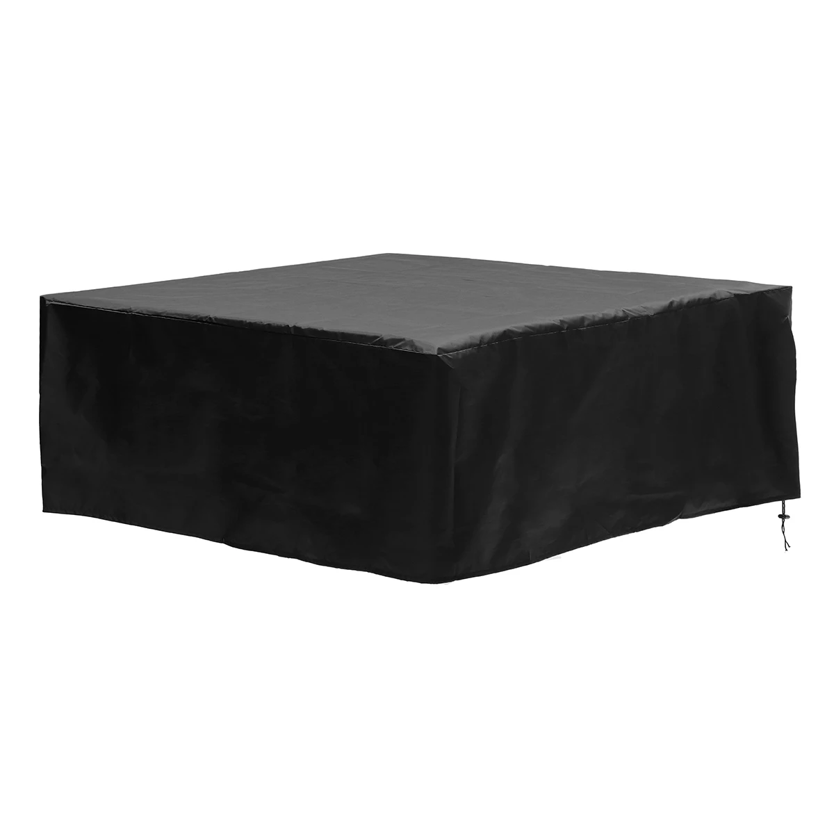 Black Водонепроницаемый 200x200x80 см черный/серебристый 210D полиэфирный пылезащитный чехол для уличной мебели, стол, стул, защита от пыли, пляжный протектор - Цвет: Black
