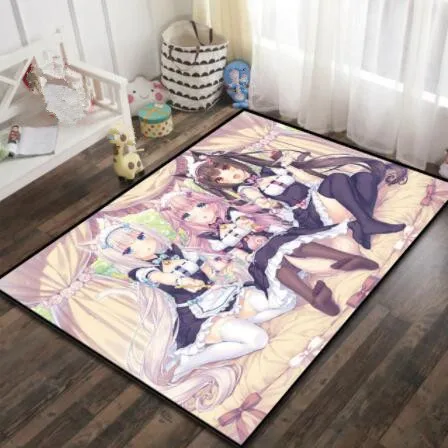 Nekopara Chocola Doormat Rug Carpet Floor Bedroom Living Room Outdoor Party Non-slip Mat Cartoon Gift Anime | Дом и сад