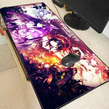 

Mairuig 90x40cm XL Japan Sexy Anime Large Locking Edge Mouse Pad Gaming Mousepad Mat Girl Friend Nightmare DATE A LIVE Cartoon