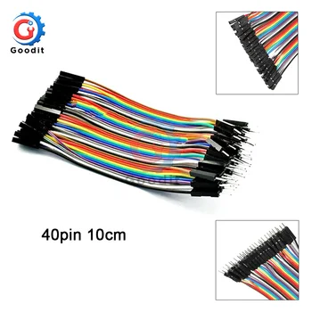 

40PCS 10CM Dupont Cable 2.54MM Row Male to Male + Female to Male + Female to Female Breadboard Jumper Wire for arduino 40pin