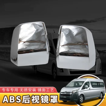 

2PCS ABS Chrome Rearview Side Mirror Cover Cap For Toyota Hiace 2019 Car styling Accessories