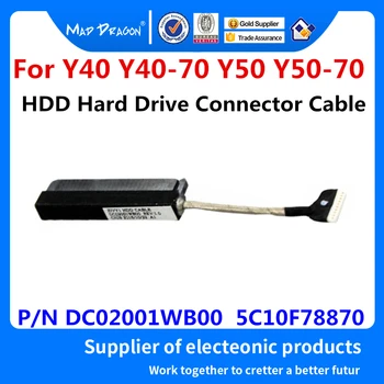 

New Original Laptop SSD HDD Hard Drive Connector With Cable Assembly For Lenovo Y40 Y40-70 Y50 Y50-70 P/N DC02001WB00 5C10F78870