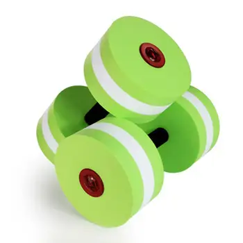 

HiMISS 2PCS Water Dumbbells Aerobics Dumbbells Swimming Training EVA Dumbbells Pool Resistance Fitness Barbells EVA Foam