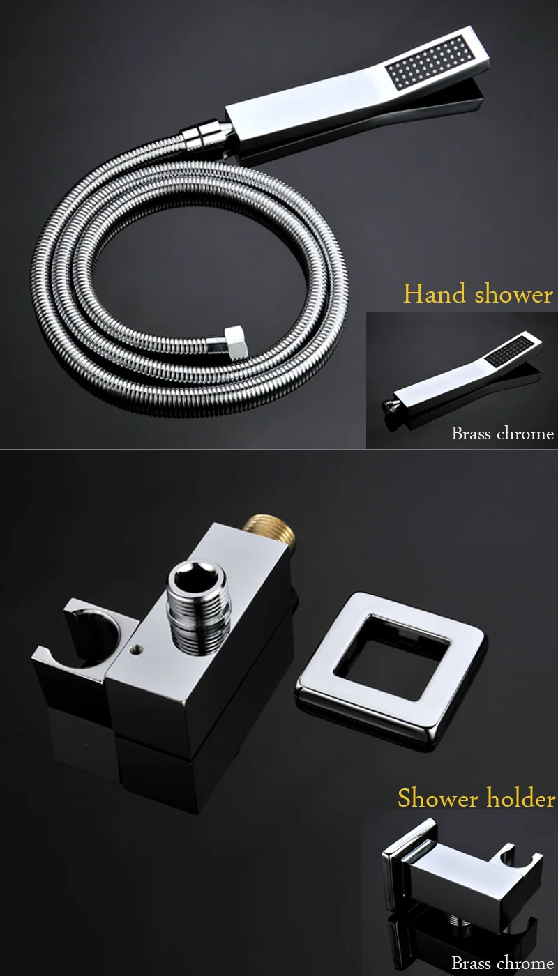 led rain shower high flow