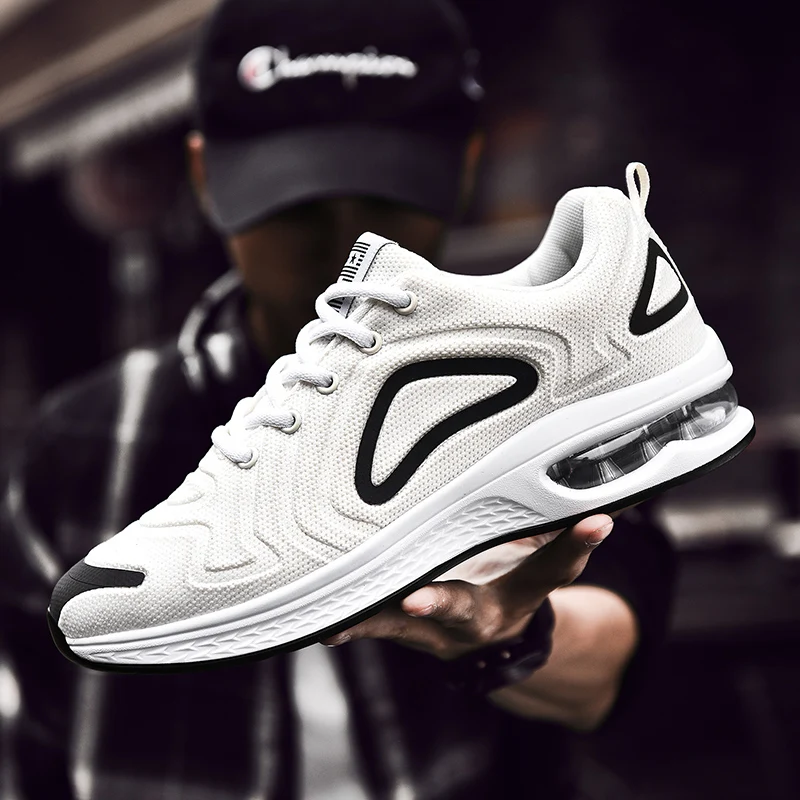 

Men Fashion Casual Shoes Reflective Sneaker Breathable Air Sole Walking Light Weight Comfortable Man Business Retro Casual Shoes
