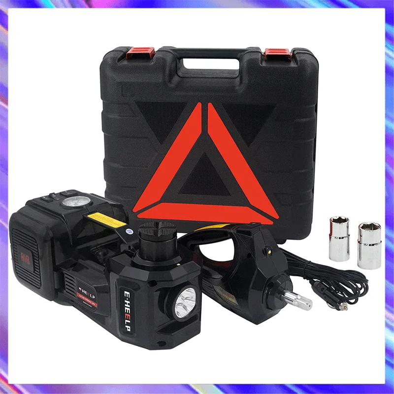 5 Ton 3 in 1 Electric Car Jack kit 12V Hydraulic Jacks With Impact Wrench Tire Inflator Repair Lift Tools |
